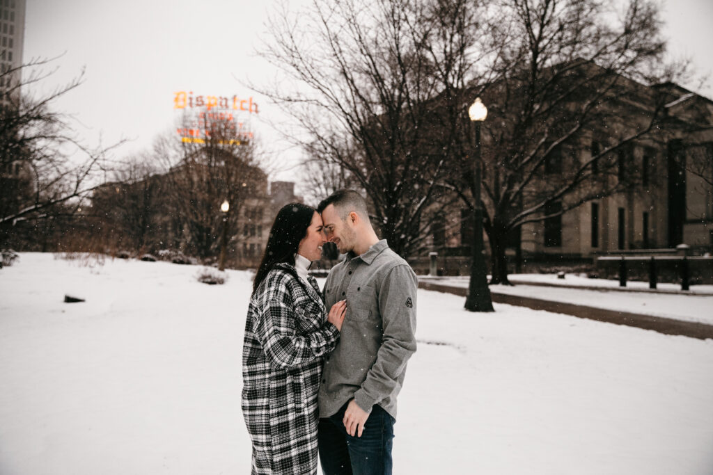 engagement couple winter session